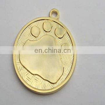 Alibaba china custom gold plating metal military army dog tag