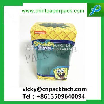 Custom Eco-Friendly Cardboard Food Packing Boxes Kids Favor Chocolate Paper Box With PVC Window photo-2