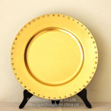 Christmas Plate Plastic Charger Plate Made in China YF-60008