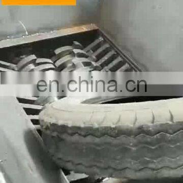 double shaft plastic shredder blade machine tire barrel recycling shredder