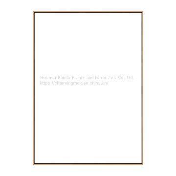 Modern Stainless Steel Frame Square Metal Living Room Decorative Wall Mirror photo-4