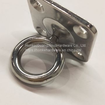 For Sail Boats & Yachts Stainless Steel Square Pad Swivel Eye Plate HKS3216