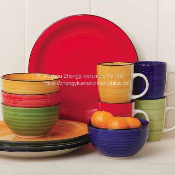 Home Use Stoneware Dinnerware of 16pcs Dinner Set