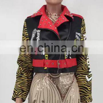 Bomber Jackets for Women 2020 Fall & Winter Hot Style with Rivet and Printing