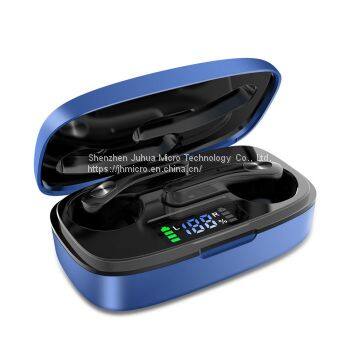 2020 New TWS BT Headset LED Touch Digital Display Display Sports Noise Reduction Headset photo-3