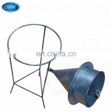 Лабораторный стандартный большой металлический песчаный воронок (аппарат, используемый для тестирования объемной плотности, уплотненной плотности и пористости) photo-2