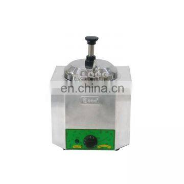 Single Unit Safe Chocolate Sauce Warmer Hot Cheese Dispenser Machine With Pump