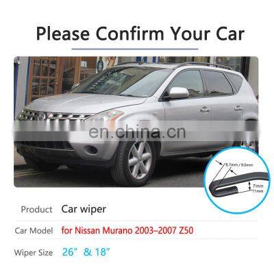 for Nissan Murano Z50 2003~2007 2004 2005 2006 Front Windscreen Windshield Wipers Car Accessories Stickers Car Wiper Blades photo-2