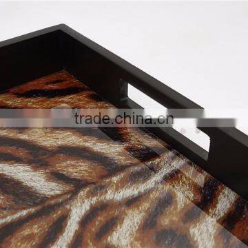 Best Selling Logo Printed Promotional Glass Serve Tray photo-3