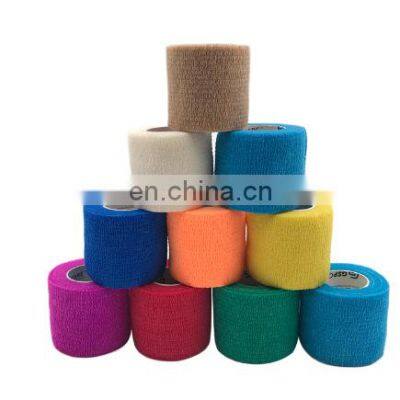 2020 Latest Medical Concumables Elastic Fiber and Non Woven Fiber Cohesive Bandage photo-5