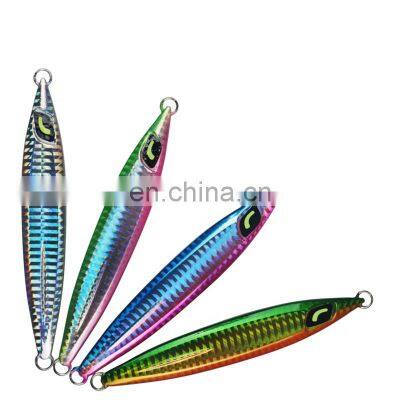 Glow in the dark fishing coating vertical jigging lures speed glow jig 180g new metal lure 2020