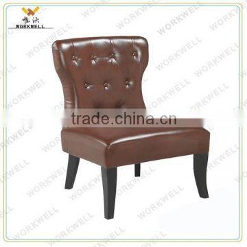 WorkWell good pu dining room chair with Rubber wood legs Kw-D4156