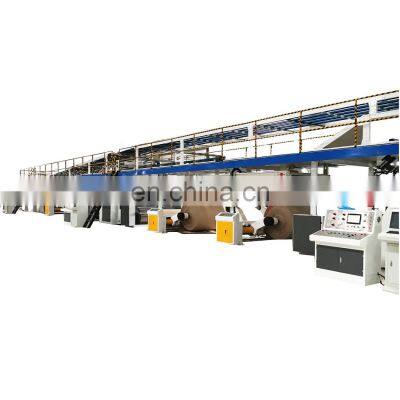 Automatic corrugated paperboard production line