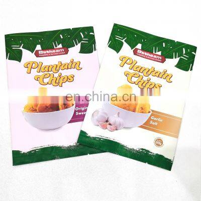 frosted customized logo  pouch smell proof mylar plastic packaging bags for patoto Chips