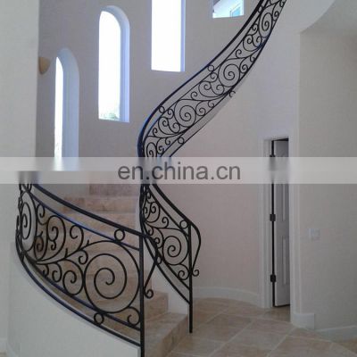 wrought iron interior staircase railing parts designs