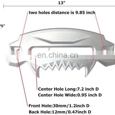 J071 Universal Beast Front Bumper Aluminum 4x4 Hawse Fairlead Synthetic Winch for SUV Wrangler Rubicon Sahara Sport JK JKU Car A photo-2