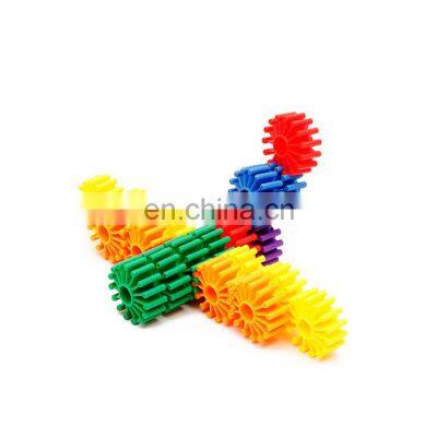 Popular Kids Puzzle Funny Construction Blocks Spell Plug Colorful Imagination Assemble Plastic Building Block Toys