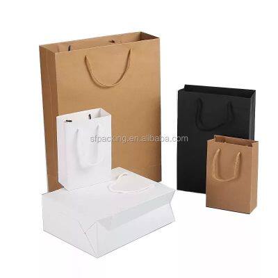 kraft paper packaging shopping bag with handle