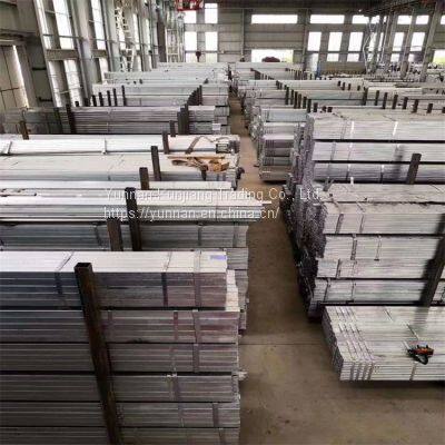 Yunnan Q235 square tube wholesale hot dip galvanized square tube 40 * 80 * 3 square tube Kunming sales square tube