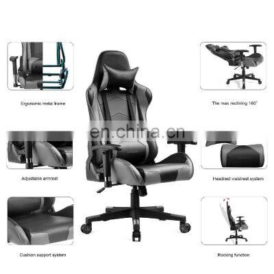 New Style High End Good Quality Customized Logo Swivel Ergonomic 4D Armrest Reclining Gaming Chair photo-4