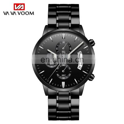 VAVA VOOM VA-214 Fashion Man Japan Quartz Movt Custom Watch Stainless Steel Small Three Needle Men Wristwatches Luxury Watch