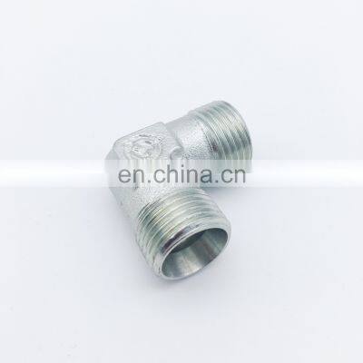 Parker Steel Zinc Plated Hydraulic Elbow Threaded Adapter, 4EMK4S, G 1/4 Male G 1/4 Male photo-3