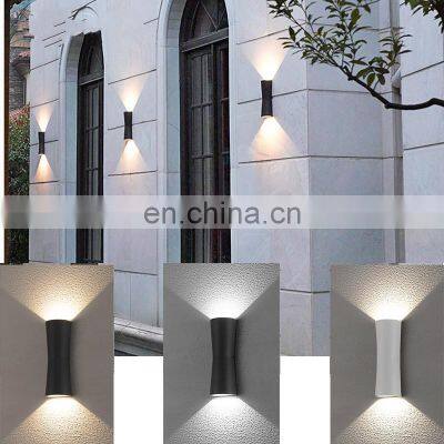 Modern up Down Wall Surfaced Double Head Die-casting Aluminum Customized Color Waterproof Outdoor Wall Lamps up Down Wall Light