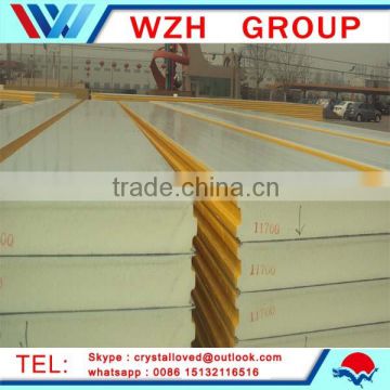 Water resistant insulation steel Polyurethane sandwich roof Panel from china supplier