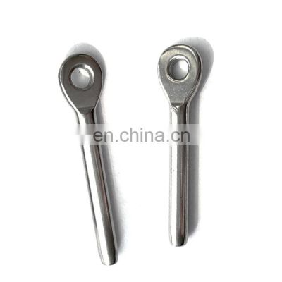 JRSGS stainless steel 304/316  Eye Swage Terminal Wire Rope Cable Banister Connector Stud Terminal Lag Screw Terminal Kit