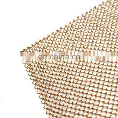 Decorative Chain Link Coil Type Metal Mesh Divider Curtain Mesh