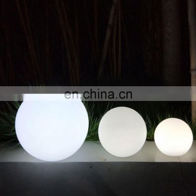 Rechargeable Battery Operated Led Light Bal / 16 colors round ball led 30cm white cover point light source stage/KTV/disco light