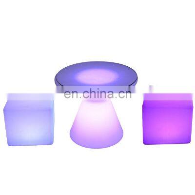 led cube chair outdoor waterproof bar chair cocktail tables commercial led bar furniture patio chair