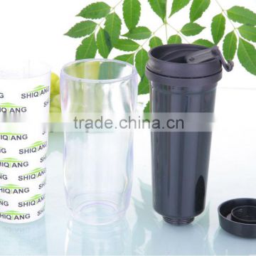 350ml leakproof plastic DIY mug with paper inserted