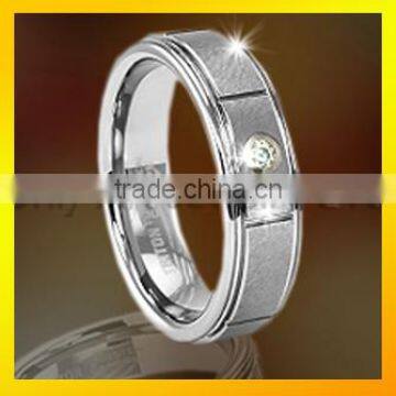 factory price cubic zircon setting on tungsten carbide rings