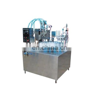 small scale ice cream cup and cone filling machine