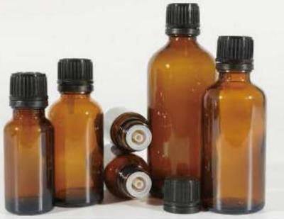 Amber Euro Dropper Essential Oil Bottle with Tamperproof Cap Dropper Insert and Orifice Reducer