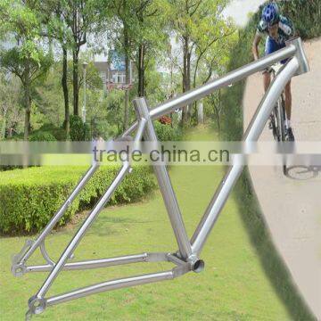 Newest model 142*12 thru axle 26erX4.8 tires titanium bike frame with 44/56mm taper headtube