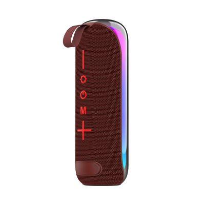 LED light mobile phone microphone speaker dustproof portable bluetooth wireless speaker