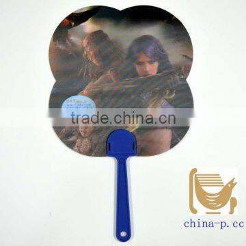 Fansional 3D lenticular hand fan,plastic promotional advertising fan