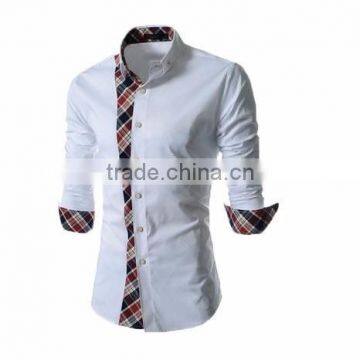 2015 fashion shirt men's slim fit casual cotton shirt