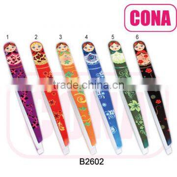 Professional cheap girl shaped tweezers