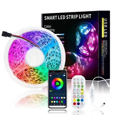5v led light strip 5050 RGB smart music synchronization APP remote control room decoration light led light strip home
