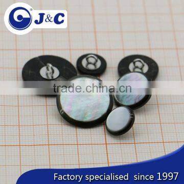 2015 Cheap Dying, Spraying, Electroplate, Laser Logo ,printing,Resin Doming Black Mother of Pearl Shell Button