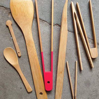 Bamboo Bread Tong,bamboo Wood Kitchen Tongs on Sale Toaster Tong photo-1