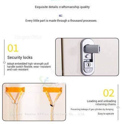 High-Security Compressed Gas Storage Cabinet With Removable Mounting Bracket for Automated Factory Air Supply Station Serving Canada photo-4