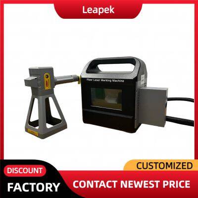 Handheld Laser Portable Fiber Laser Marking Machine 20W/30W/50W Logo Printing for Metal Cardboard Battery Optional photo-2