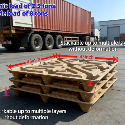 High-Strength, Nail-Free, Splinter-Free Molded Wood Pallets — Specialized for Warehousing and Logistics photo-5