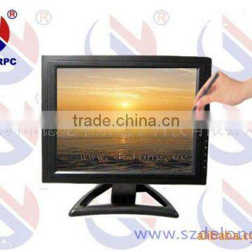 15'' touch 4 wire resistive screen monitor with aluminum housing