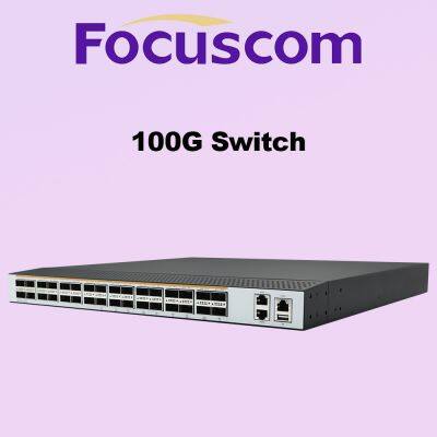 Focuscom S6670-32QC 32-Port 100G QSFP28 Data Center Switch, High-Performance L3 Managed Aggregation Fiber Switch for Cloud Computing & TOR photo-2