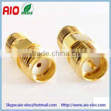 gold plated Reverse Polarity RP SMA Female to SMA female Adapter adaptor converter RF connector